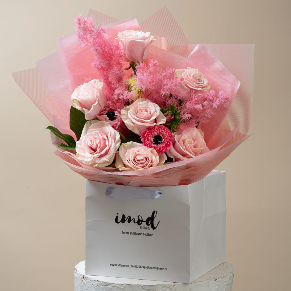 Buchete de trandafiri roz