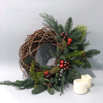 Coronita naturala cu brad