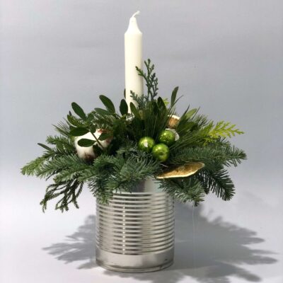 aranjament cu brad natural