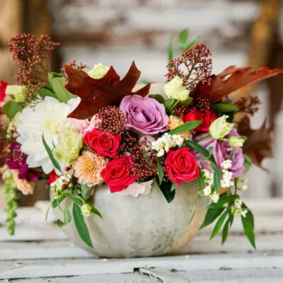 Aranjamentul floral in dovleac Tablou de toamna