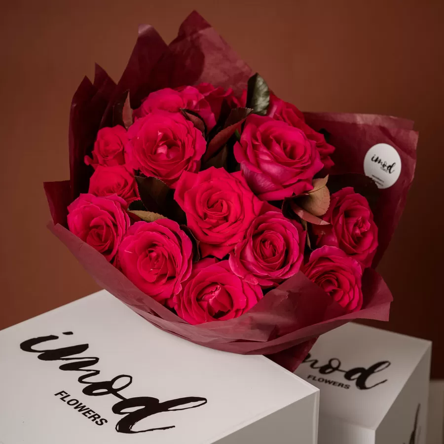 Buchet cu 15 trandafiri cyclam 1
