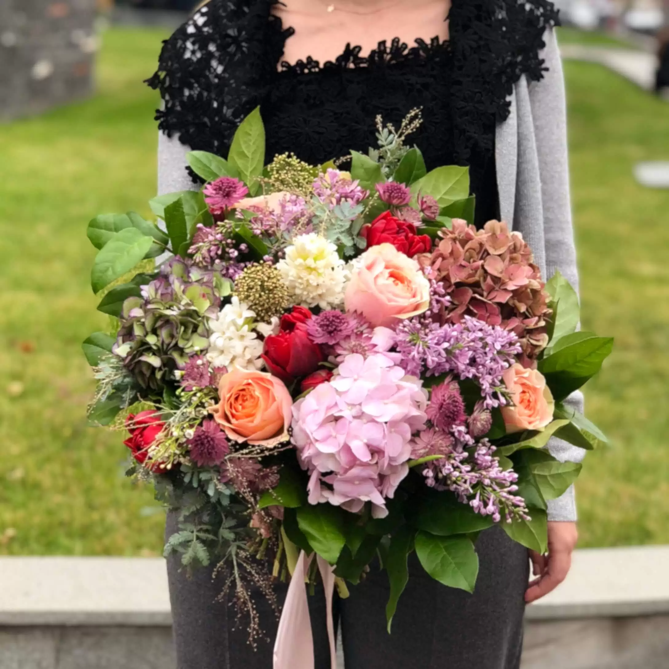 Buchet cu flori in culorile toamnei 1