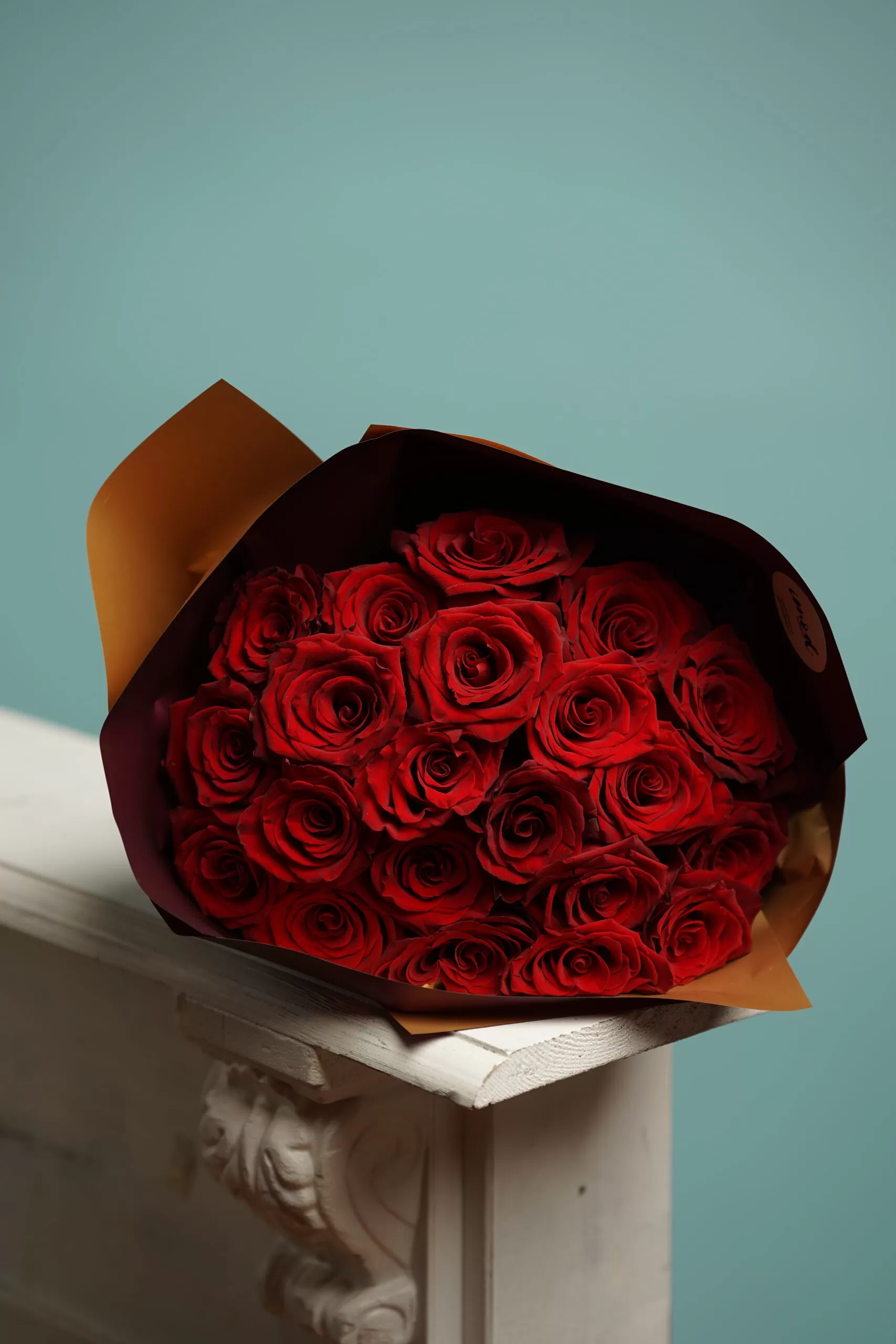 Buchet personalizat cu trandafiri rosii