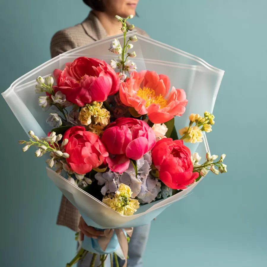 Buchetul De Flori Apus De Soare Vibrant