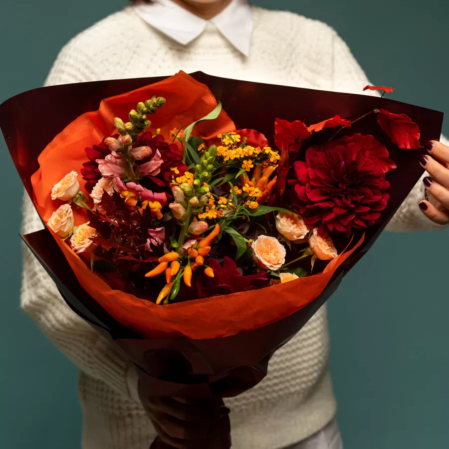 Buchetul de flori Orange passion