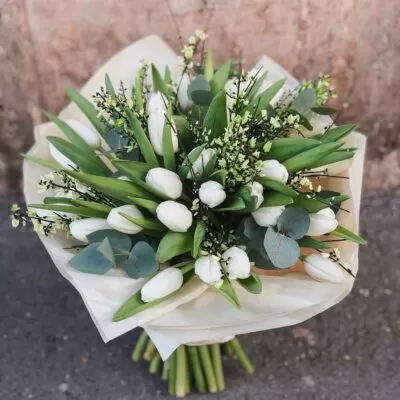 buchet de flori Nebunie de alb